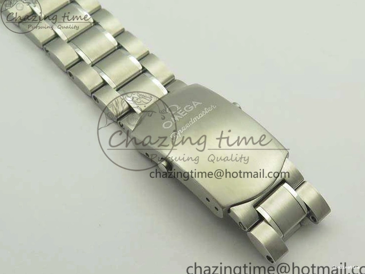 0306 TechFriendly SpeedMaster MoonWatch SS OMF 1:1 Best Edition Black Red Dial On SS Bracelet A9300 V 8092